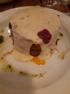 Vegan moussaka! Really good!!! at Artesanal in Skiathos