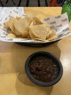 Chips and salsa  at Dilla Libre in Scottsdale