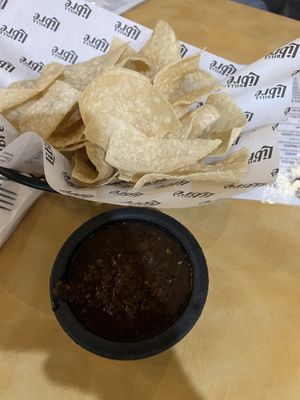 Chips and salsa  at Dilla Libre in Scottsdale