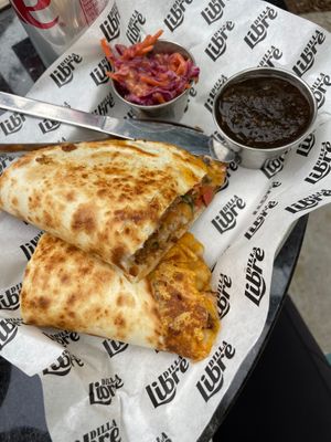 Vegan Napoleon Dynamite Quesadilla  at Dilla Libre in Scottsdale