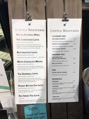 The Winter Vegan Seasonal Menu!  at Coffea Roasterie and Espresso Bar in Sioux Falls