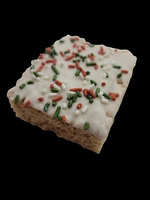 Vegan and Gluten Free Macmunchees Found here!

Pictured: ginger bread rice crispy at Kava Culture in Port Charlotte