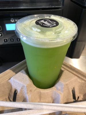celery juice at Oakland Coffee & Juice Bar in Oakland Park