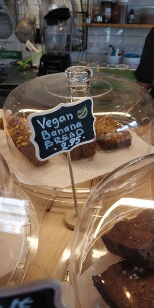 Vegan banana bread at Oakland Coffee & Juice Bar in Oakland Park