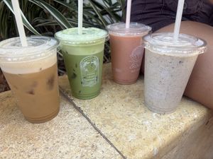 Coffees and smoothies   at Choice Health Bar in Kaanapali