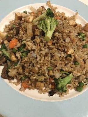 Healthy rice  at Loving Hut in Orlando