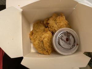 Golden nuggets  at Loving Hut in Orlando