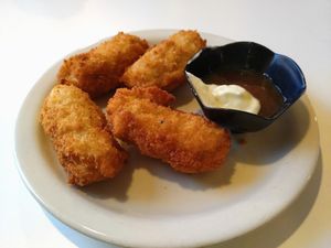 Fried tofu at Loving Hut in Orlando