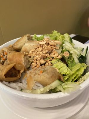 Spring roll noodles   at Loving Hut in Orlando