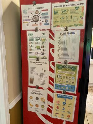 Vegan literature   at Loving Hut in Orlando