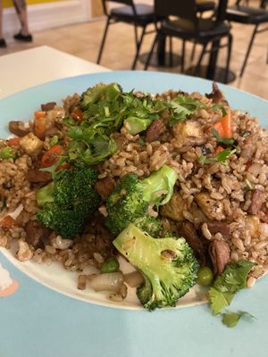 Healthy rice   at Loving Hut in Orlando