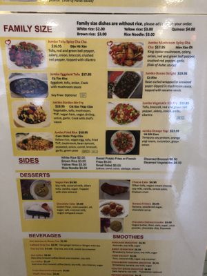 Menu   at Loving Hut in Orlando