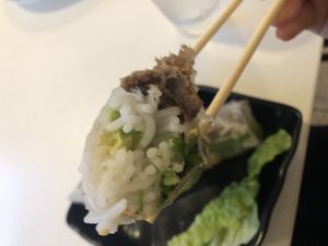 Avocado rolls   at Loving Hut in Orlando