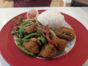 Mushroom cha cha at Loving Hut in Orlando
