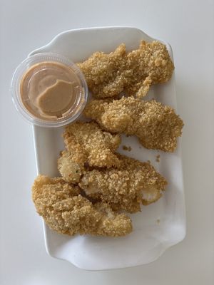 fried shrimp   at Loving Hut in Orlando