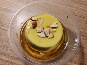 Flan - takeout at Loving Hut in Orlando