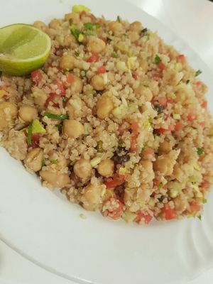 quinoa salad at Loving Hut in Orlando