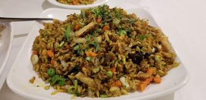 Golden fried rice at Loving Hut in Orlando