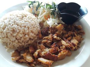 Garlic chick'n at Loving Hut in Orlando