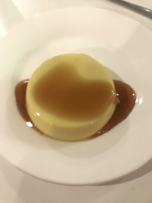 Flan  at Loving Hut in Orlando