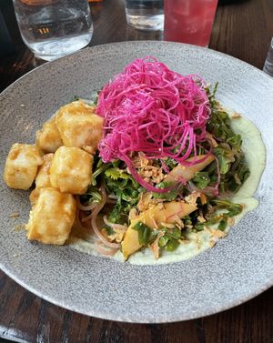 Tofu Sesame Citrus Noodle Bowl  at Earls Kitchen + Bar in Banff
