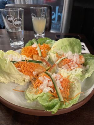 Angry tofu lettuce wraps   at Earls Kitchen + Bar in Banff