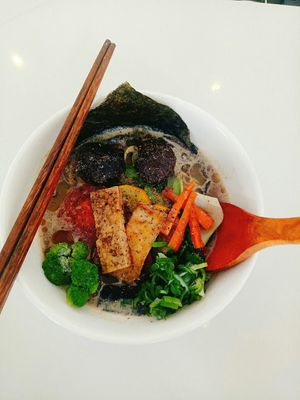 Shoyu ramen at The Vegan Ramen in Da Nang
