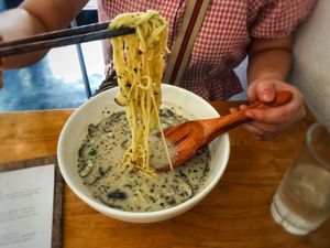 The mushroom ramen is so good😎😎😎 at The Vegan Ramen in Da Nang