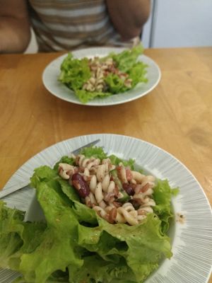 Side salad at The Vegan Ramen in Da Nang