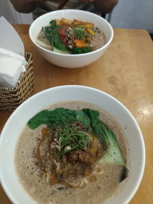 Spicy vegan ramen at The Vegan Ramen in Da Nang