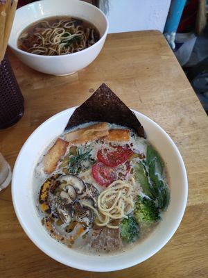 Shiitake ramen at The Vegan Ramen in Da Nang
