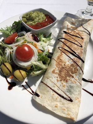 Fajitas de espinacas at Casa Vital in Altea