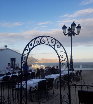 Nice view from the resturant at Casa Vital in Altea