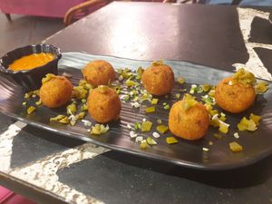 Loved the vegan jalapeno cheese poppers at The Vegan Kitchen in Ahmedabad
