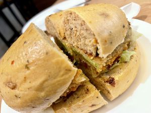 bagel at Bagels & Beans in Jena