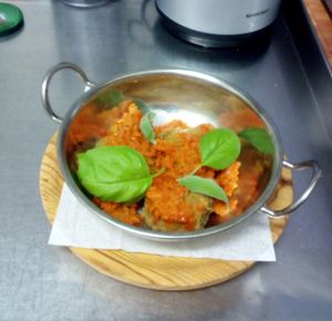 Vegan "meatballs" at Bar Can Lima in Ibiza