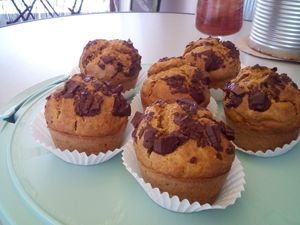 Vegan chocolate Muffins at Bar Can Lima in Ibiza
