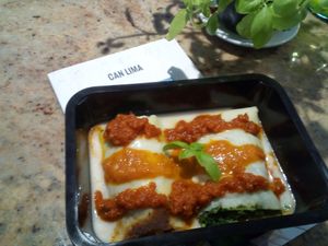 Vegan (Gluten free) Cannelloni at Bar Can Lima in Ibiza