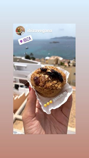 Customers having my Muffins at Home...what a view! at Bar Can Lima in Ibiza