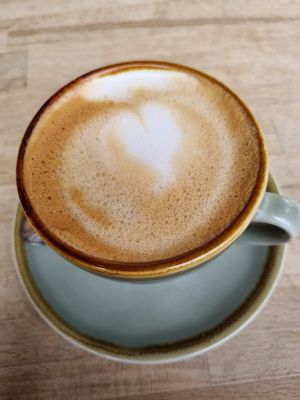 Flat white at Parlé Pantry in West London