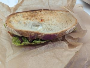 Sausage sandwich - really nice! at Parlé Pantry in West London