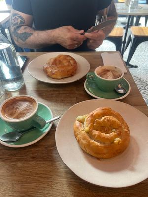 The most delicious and fresh vegan savoury pastries   at Parlé Pantry in West London