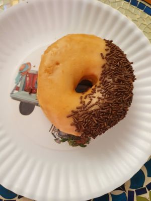 Orange and choc sprinkles  at The Dough Nut in Bend