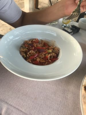Vegetable Risotto at Olive in Sveti Stefan