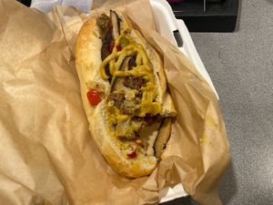 Philly cheesesteak  at Tween the Tides in Provincetown