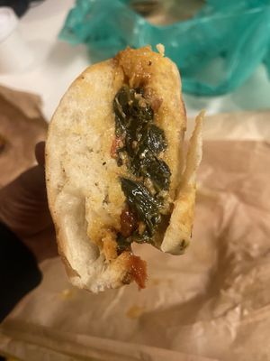 Collard green sandwich  at Acadia Foods in Winston-salem