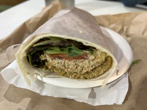 Falafel wrap￼  at OOL - NRG - T1 in Coolangatta