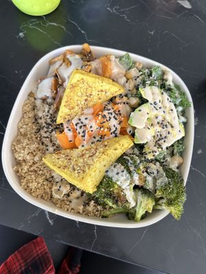 Buddha Bowl with tofu   at New General in Winter Park
