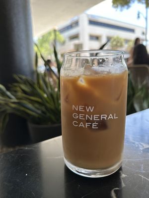 Iced latte   at New General in Winter Park