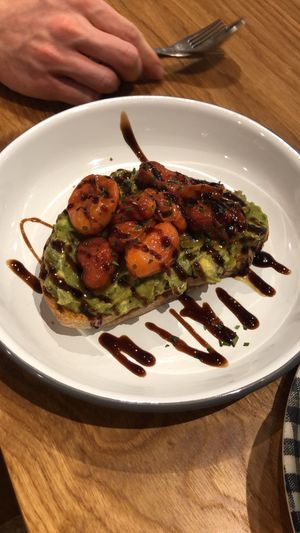 Avocado taste with balsamic drizzle at New General in Winter Park